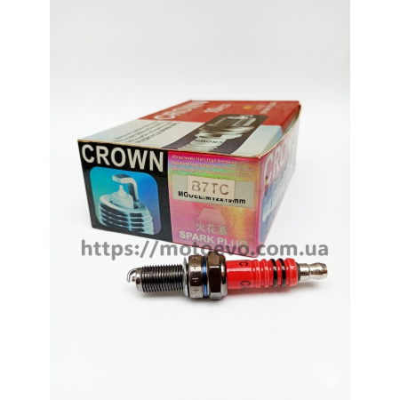 Свічка запалювання B7TC-125-150cc CROWN (вузька довга) Свічка запалювання B7TC-125-150cc CROWN (вузька довга)