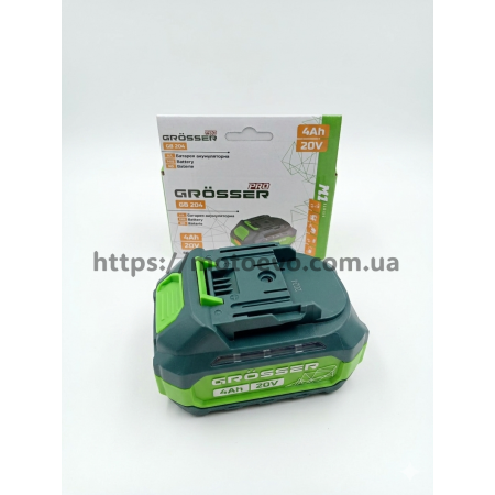Аккумулятор GROSSER GB204 20v4ah
