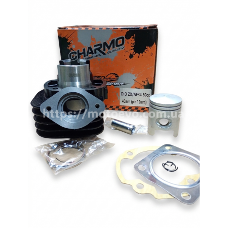Циліндр у зборі HONDA DIO ZX-AF 34/35 (50cc-40mm) CHARMO (супер якість) TAYWAN